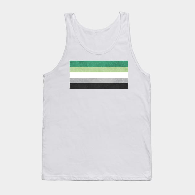 Shimmer Aromantic Pride Flag Tank Top by whizz0